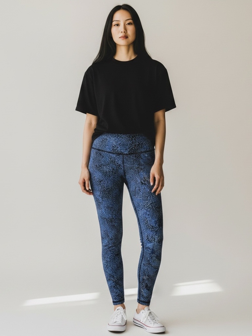 OFFLINE By Aerie Blue Speckled High-Rise Leggings